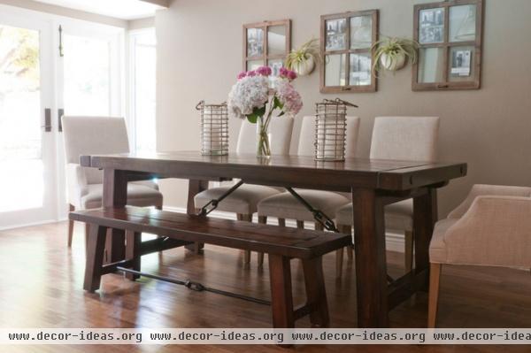 transitional dining room by Angela Flournoy