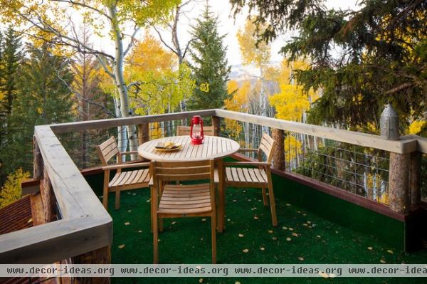 rustic deck by Missy Brown Design