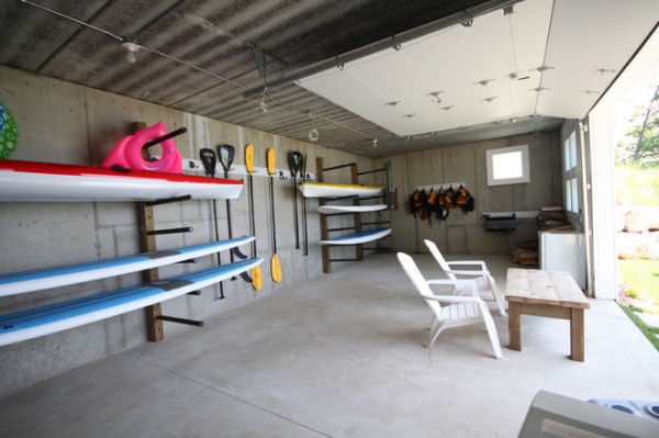 beach style garage and shed by Cottage Home, Inc.