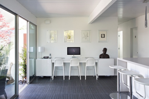 midcentury home office by Klopf Architecture