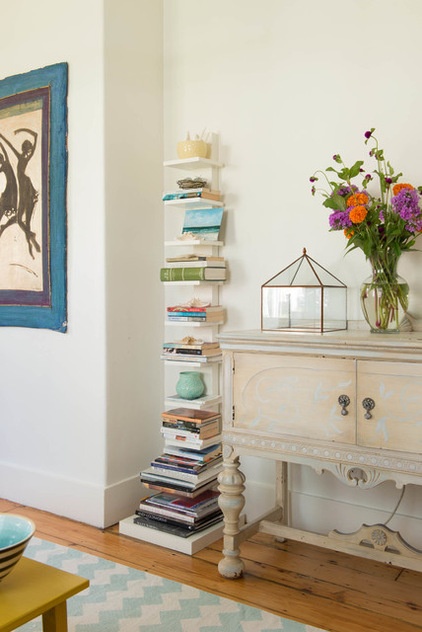 farmhouse living room by Lisa Teague Design Studios