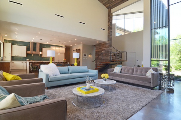 contemporary living room by Sarah Greenman