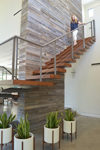 contemporary staircase by Sarah Greenman