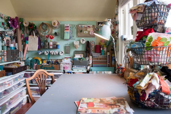 eclectic home office by Adrienne DeRosa