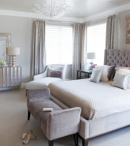 bedroom by Susan Glick Interiors