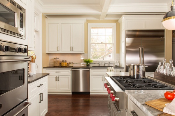 transitional kitchen by Renewal Design-Build