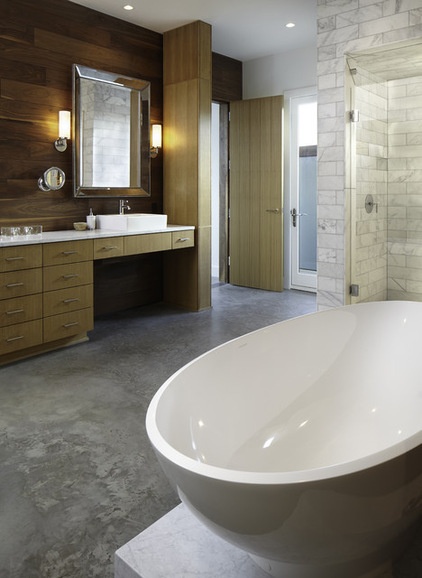 contemporary bathroom by Cornerstone Architects