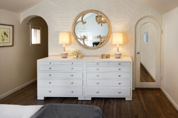 transitional bedroom by Marcel Page Photography