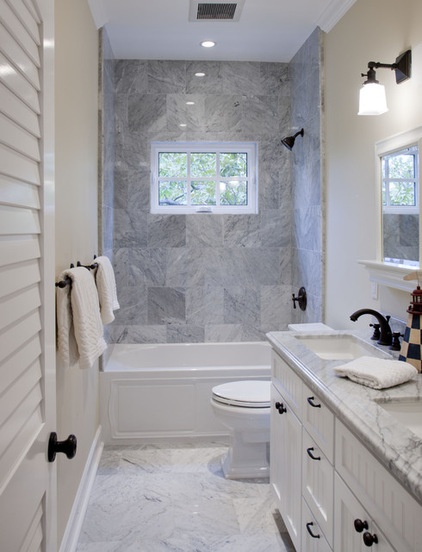 beach style bathroom by Flagg Coastal Homes