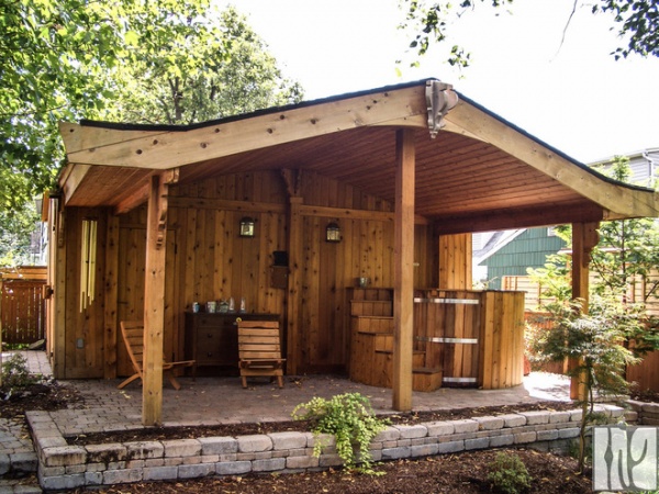 traditional garage and shed by Moneca Kaiser DESIGN BUILD