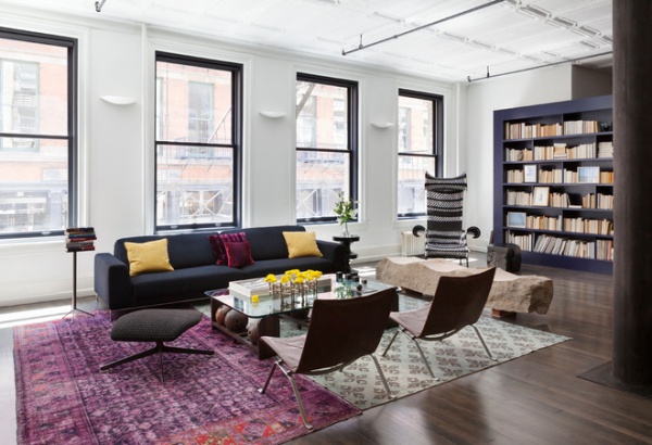 industrial living room by David Howell Design