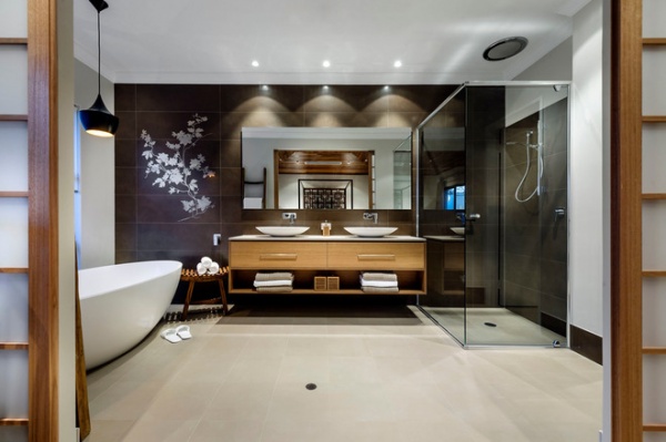 asian bathroom by Webb & Brown-Neaves