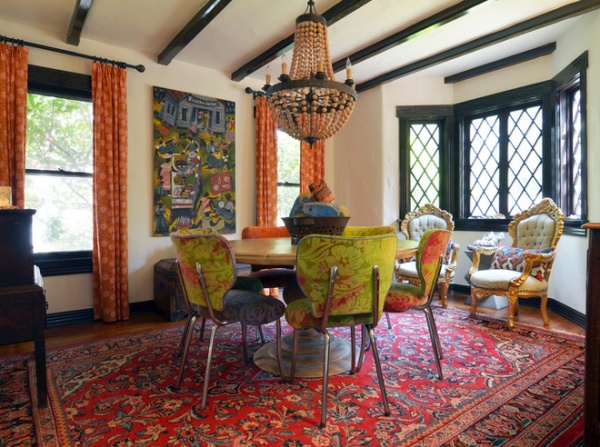 eclectic dining room by Sarah Greenman