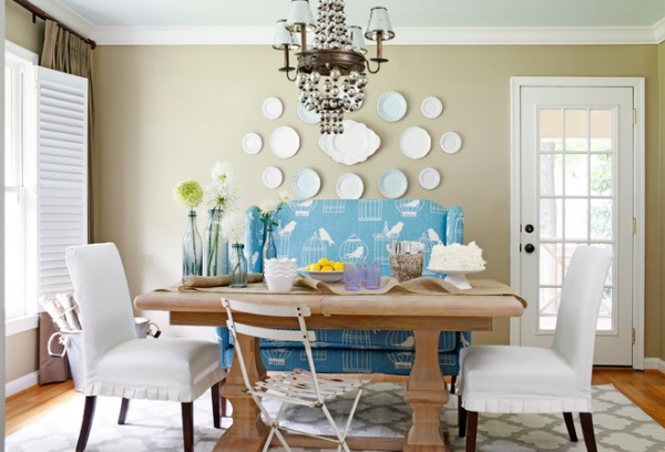 transitional dining room by K Kong Designs