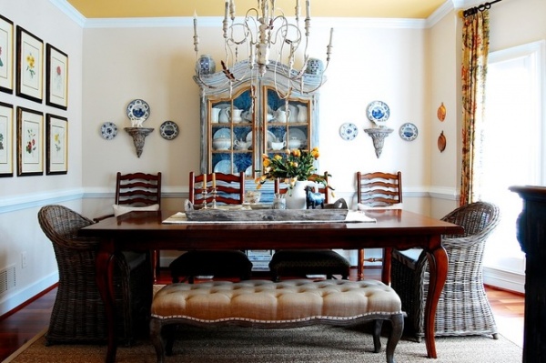 farmhouse dining room by Corynne Pless