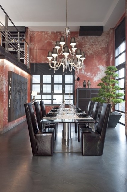 industrial dining room by Marco Dellatorre