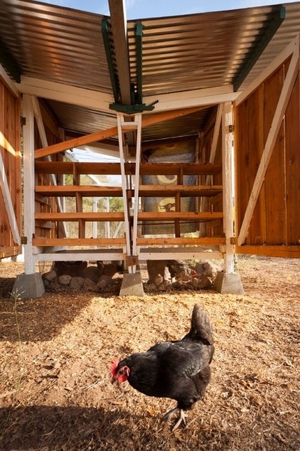 farmhouse garage and shed by Wyndhamdesign