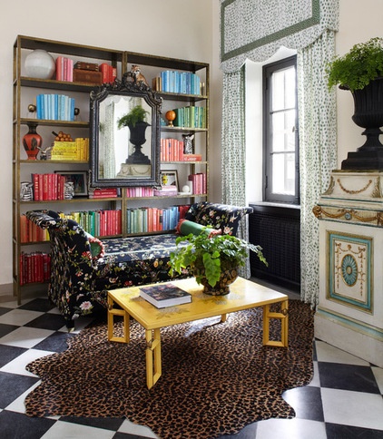 eclectic home office by Summer Thornton Design, Inc