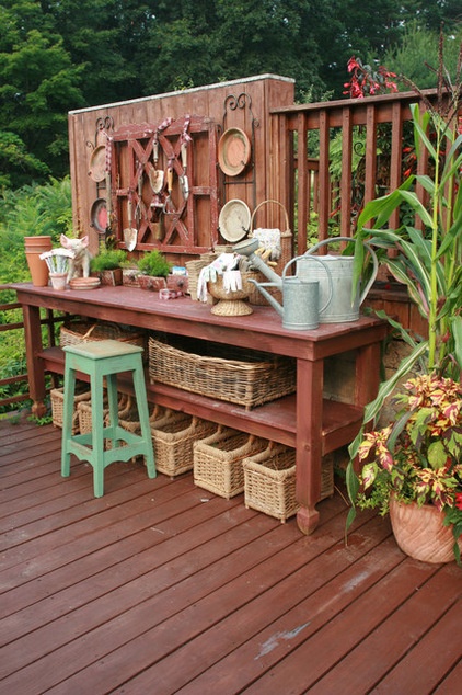 rustic deck by Amy Jesaitis