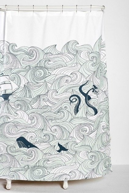 beach style shower curtains by Urban Outfitters