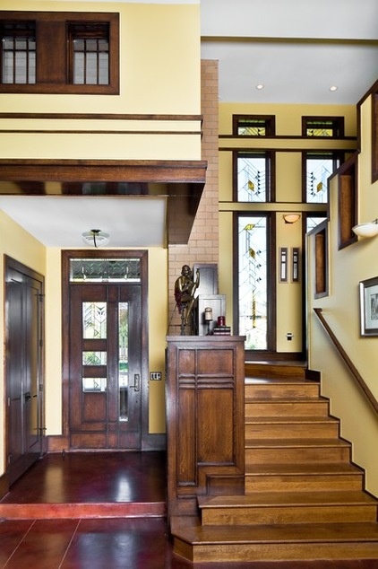 craftsman staircase by Porchfront Homes