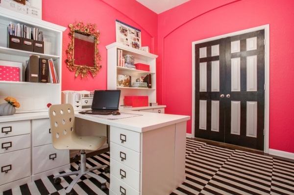 contemporary home office by Pink Door Designs