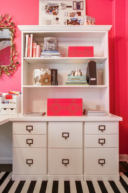 contemporary home office by Pink Door Designs