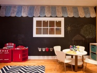 Wall Chalkboard in Eclectic Kid's Playroom : Designers' Portfolio