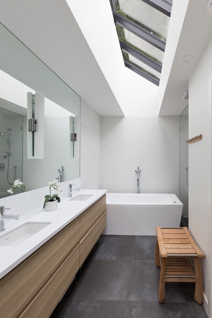 contemporary bathroom by Kevin Vallely Design