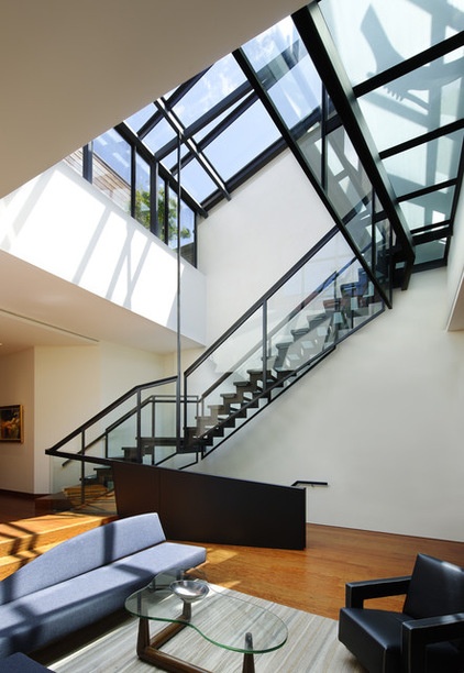 contemporary staircase by Charles Rose Architects Inc.