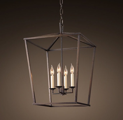 industrial pendant lighting by Restoration Hardware