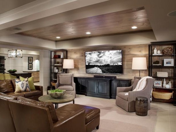 Multipurpose Family Room Is Chic, Open : Designers' Portfolio