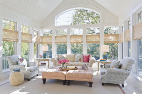 traditional sunroom by Lucy Interior Design