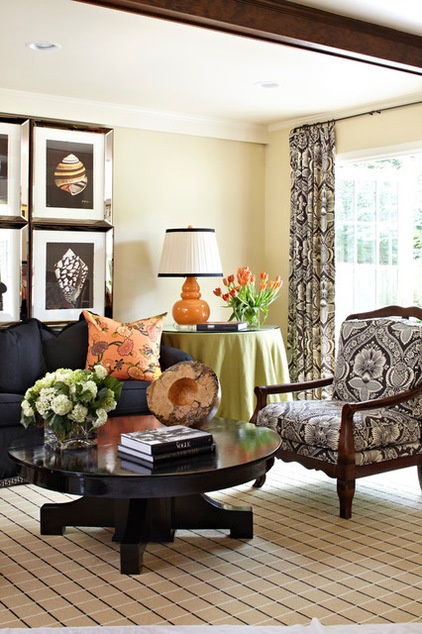 traditional family room by Tobi Fairley Interior Design