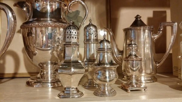 decorating with antiques...silver