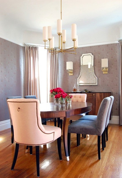 transitional dining room by Niche Interiors