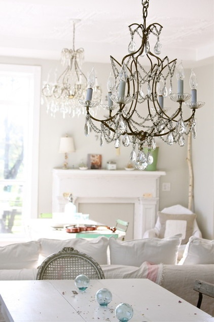 eclectic dining room by Dreamy Whites