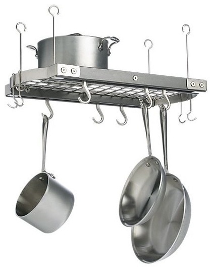 industrial pot racks by Crate&Barrel