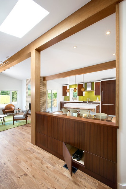 midcentury kitchen by Sarah Gallop Design Inc.