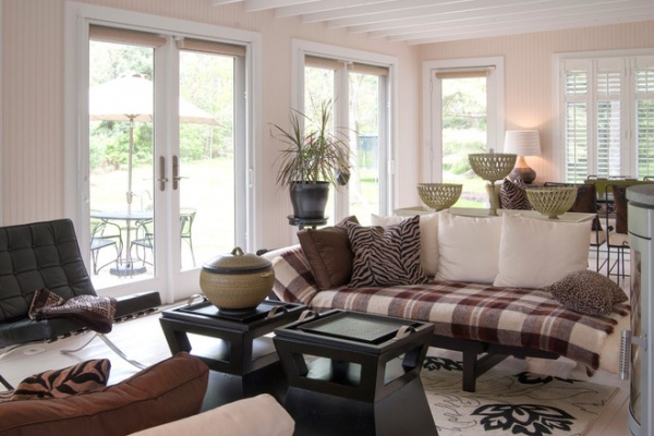 farmhouse sunroom by Adrienne DeRosa