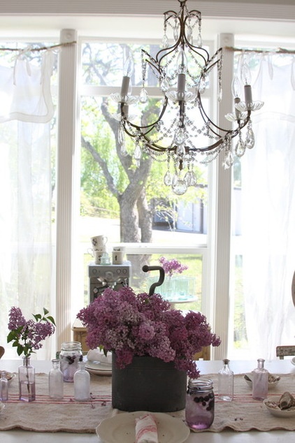 eclectic dining room by Dreamy Whites