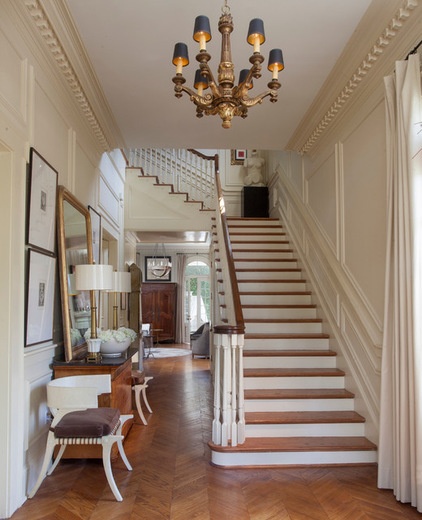 traditional staircase by TY LARKINS INTERIORS