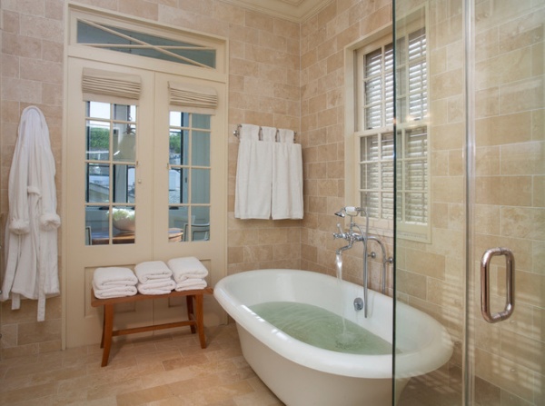 traditional bathroom by TY LARKINS INTERIORS