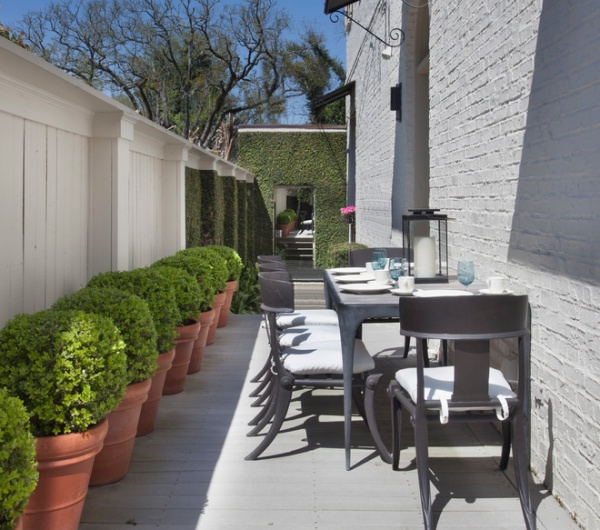 traditional patio by TY LARKINS INTERIORS