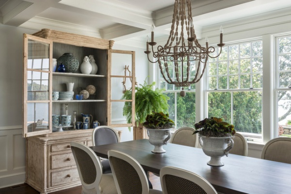 beach style dining room by Taste Design Inc