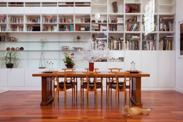 contemporary dining room by Margot Hartford Photography