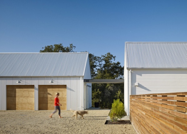 farmhouse garage and shed by Nick Noyes Architecture