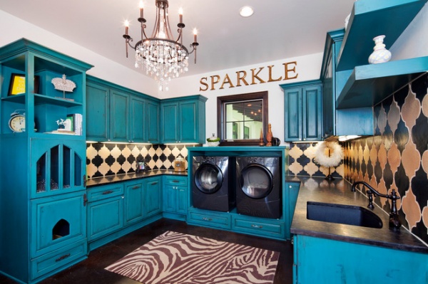 traditional laundry room by Architectural Tile & Stone