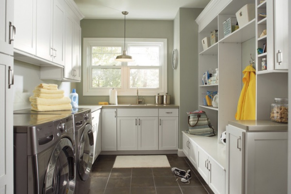 transitional laundry room by Pro Stone