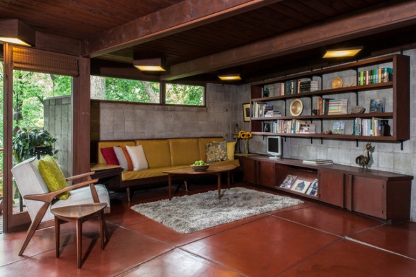 midcentury family room by Jason Snyder